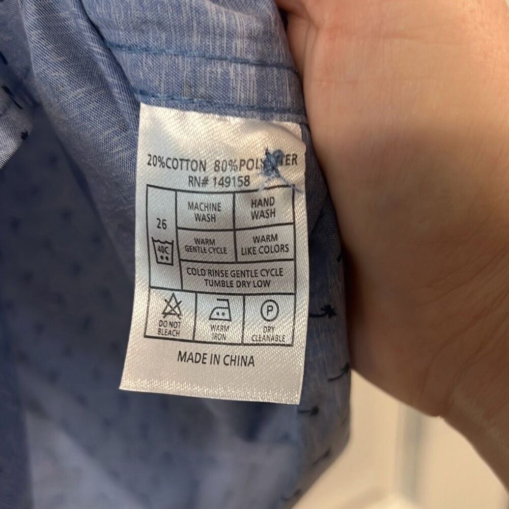 Craft & Flow Palms Short Sleeve Button Down Sz Xl… - image 6